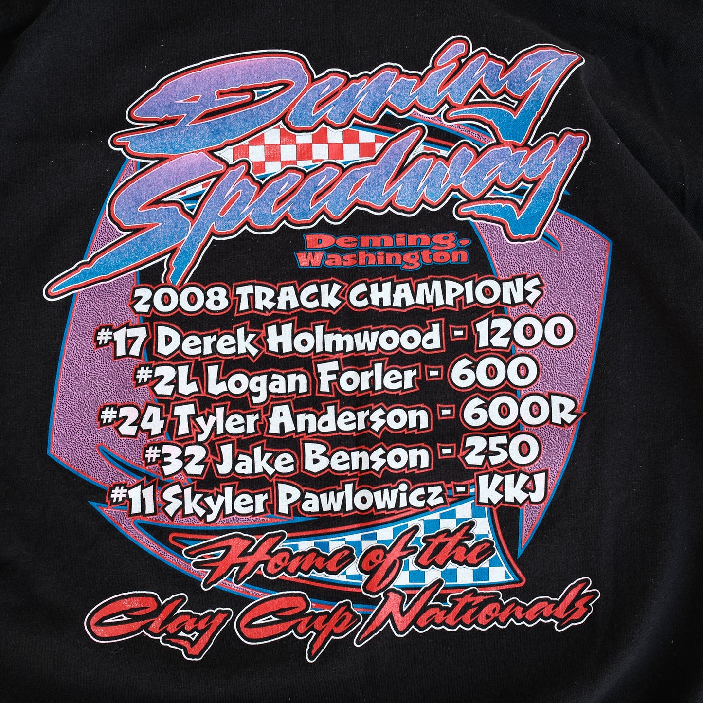 Vintage 08' Deming Speedway Clay Cup Nationals Tee