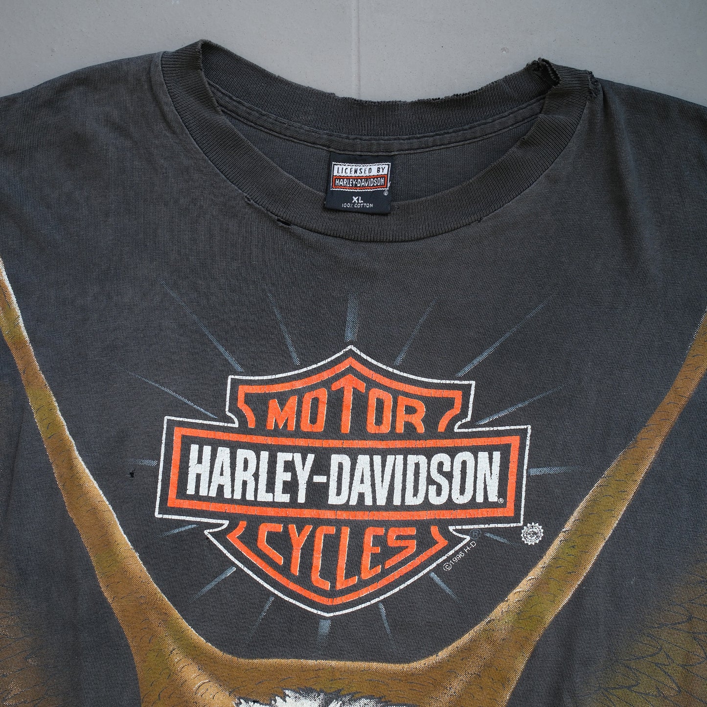 Vintage 96' Harley-Davidson All-Over-Print Eagle Tee