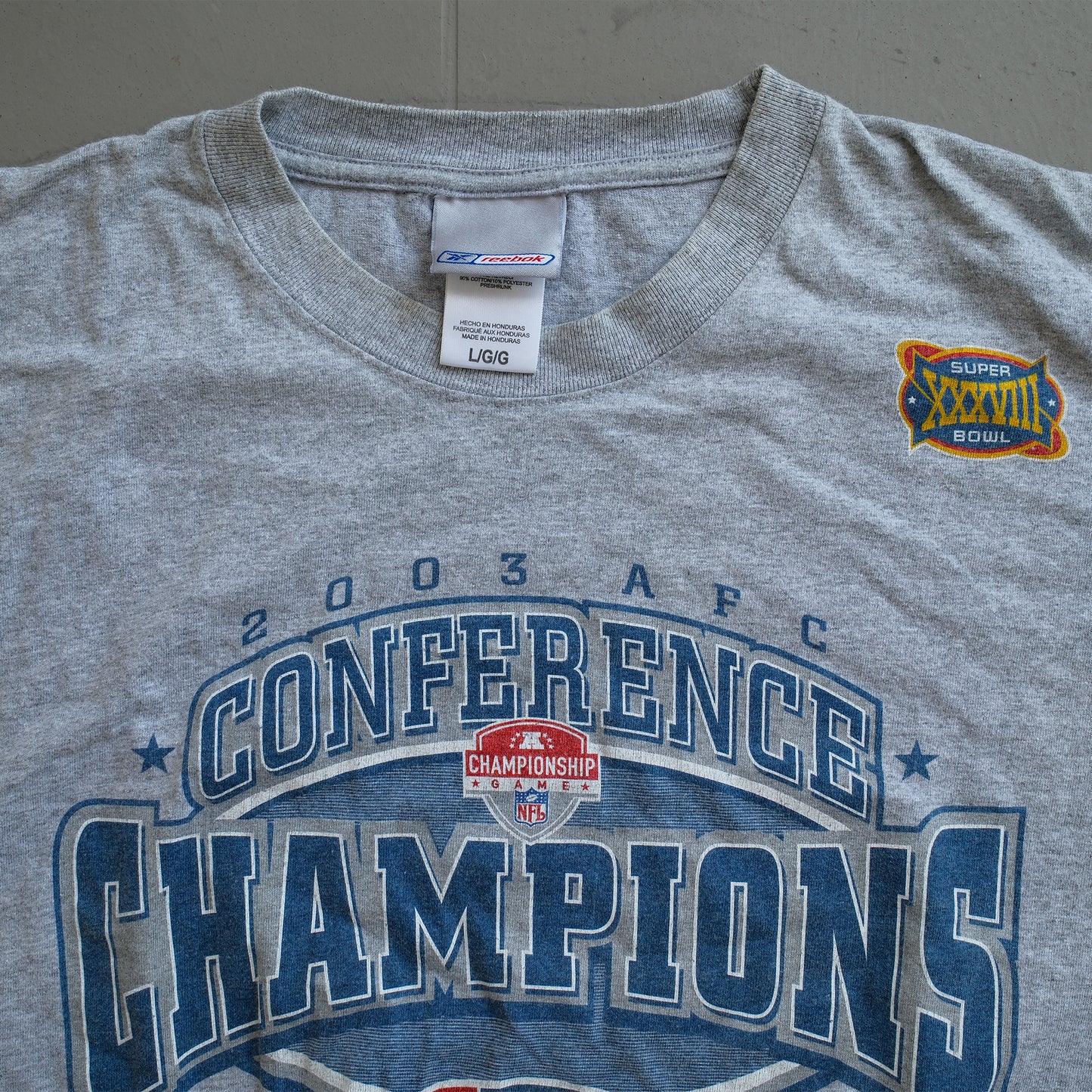 Vintage 03' Reebok AFC Conference Champions Tee